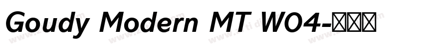 Goudy Modern MT W04字体转换